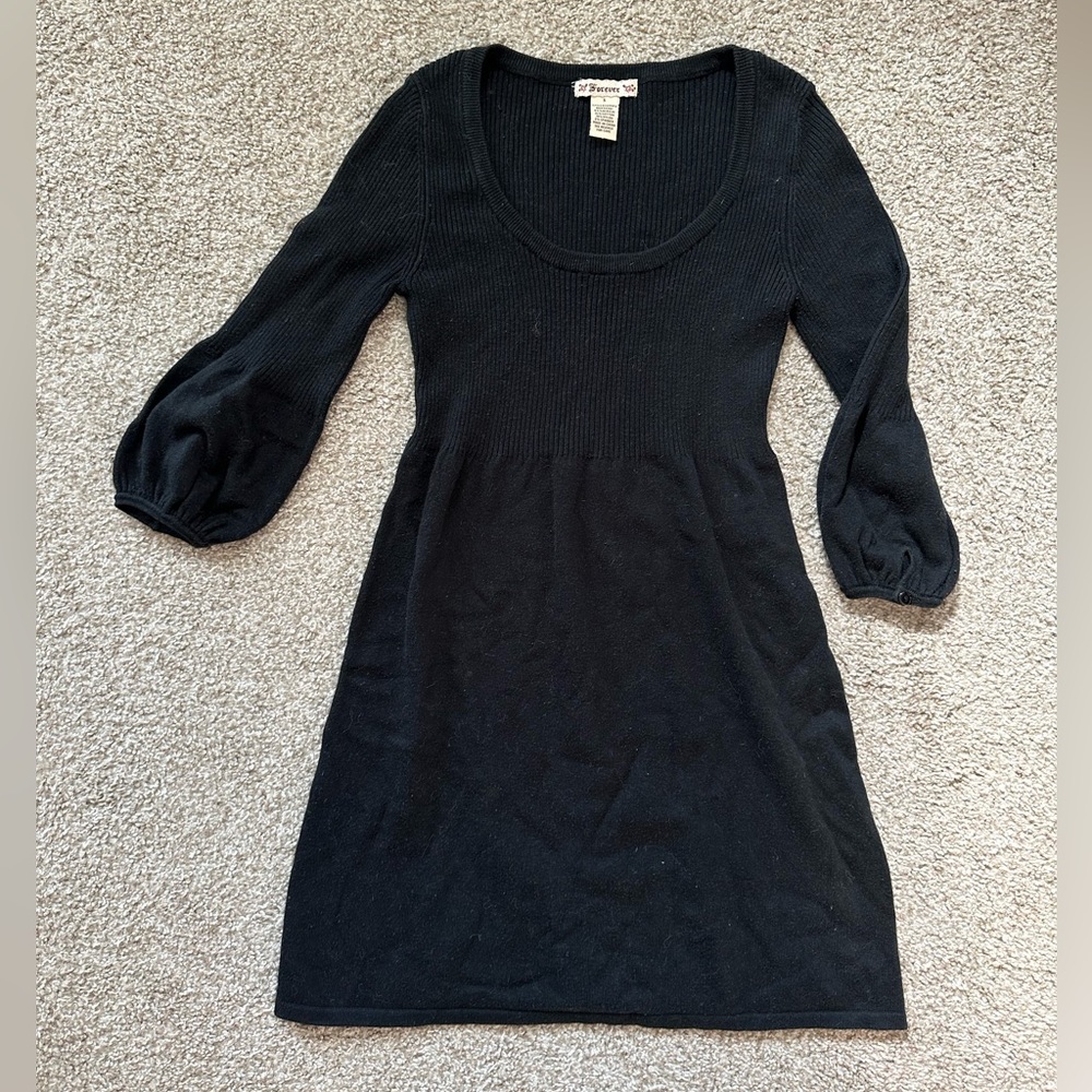 Forever 21 Lightweight Princess Cut Sweater Dress